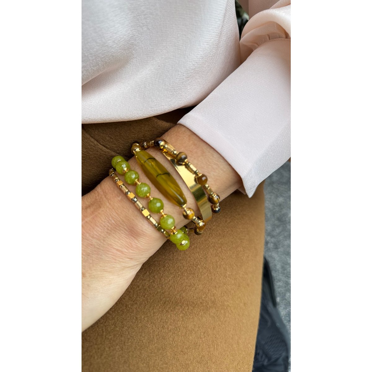Sarah Wrap Bracciale Stone