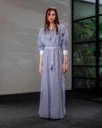Long-sleeve shirtdress