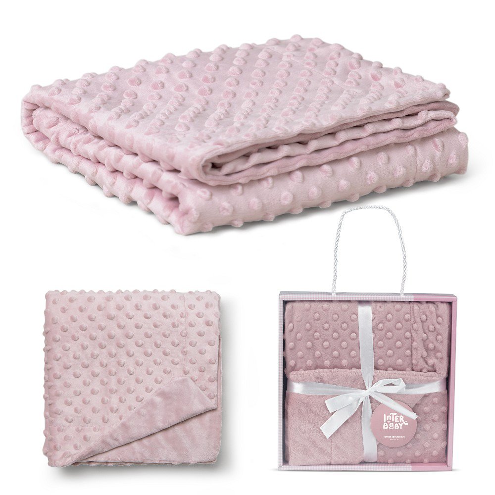 EXTRA-SOFT BLANKET 80X110 CMS - MOD. BUBBLES - DARK PINK
