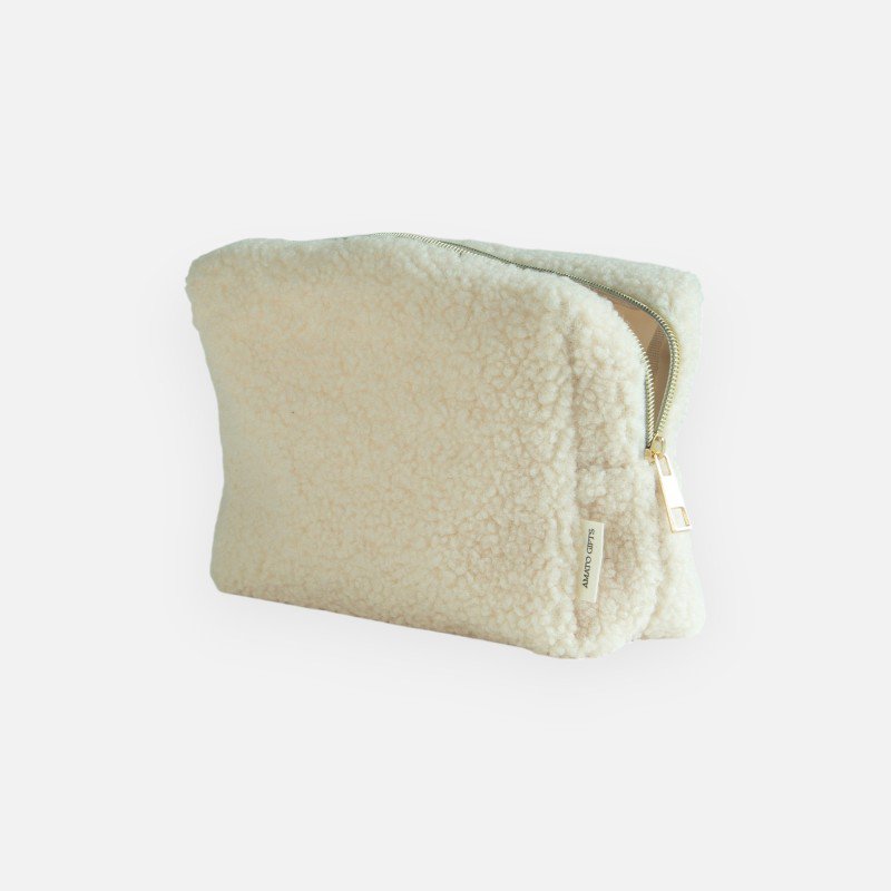 Teddy-Kulturbeutel 'Mama' - Beige
