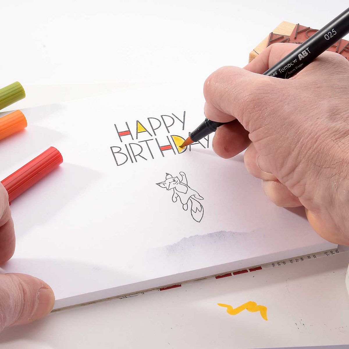 Timbro: buon compleanno
