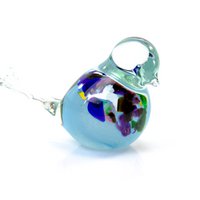Blauer Glasvogel - mehrfarbig - ø 12 cm - Handgefertigt