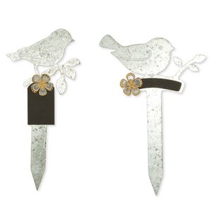 Metal plugs "birds" 2 pcs