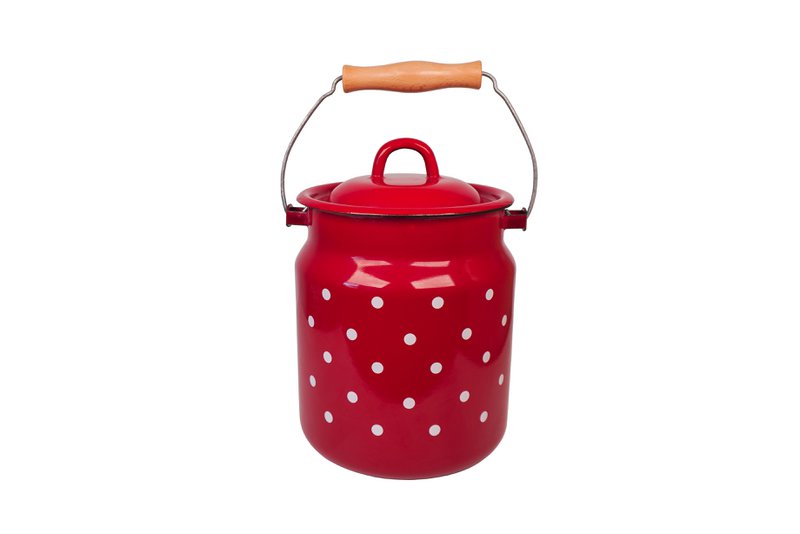 Mleko szkliwa puszki kropka czerwona 3,3L Isabelle Rose