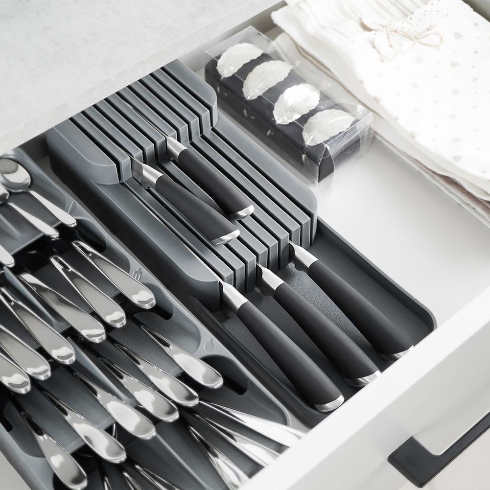 Knife organizer plastic 39x14.5x7.5cm