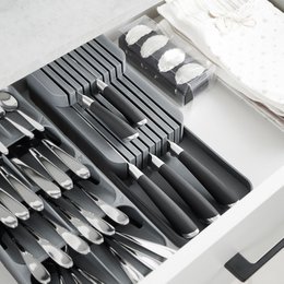 Knife organizer plastic 39x14.5x7.5cm