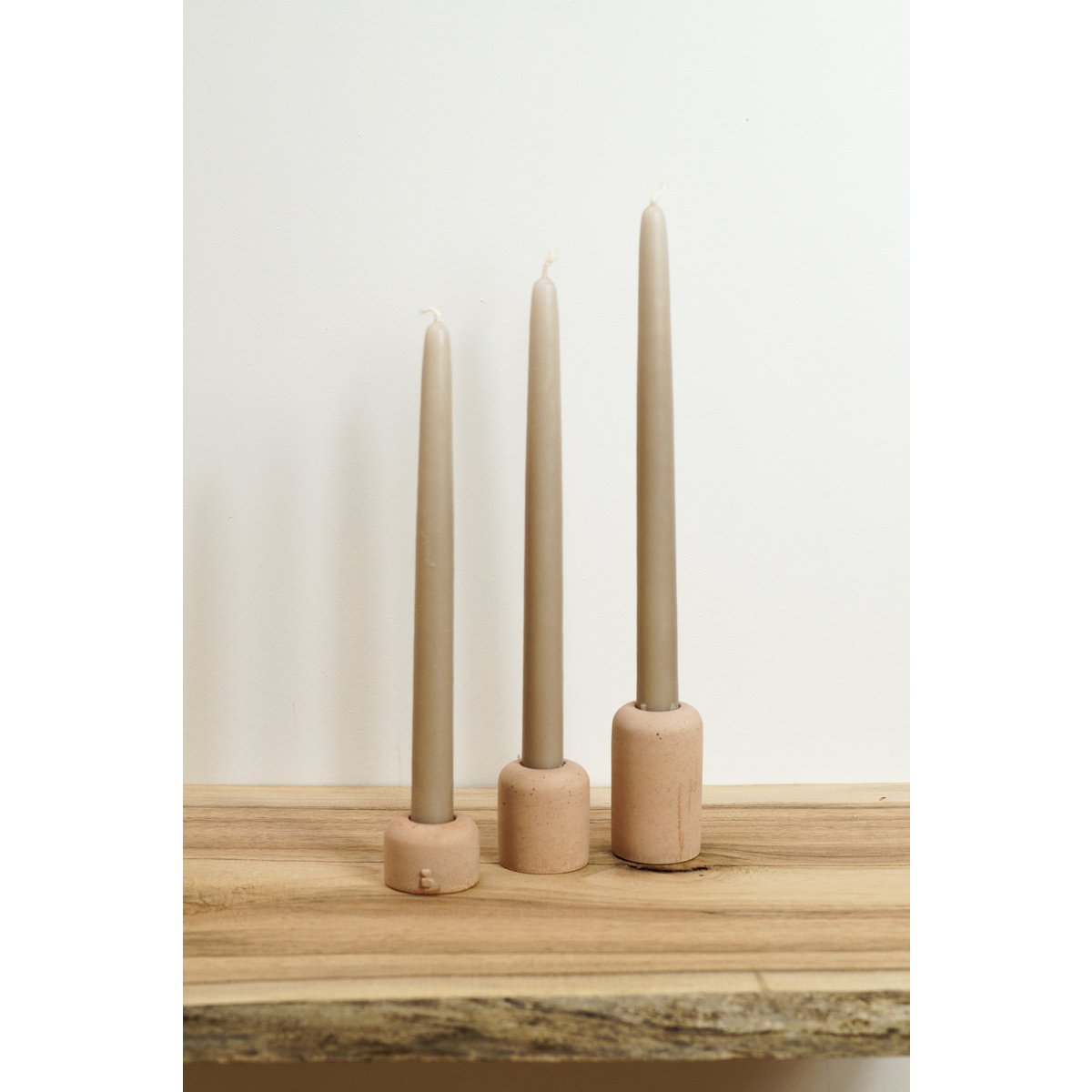 Sandstone candlesticks