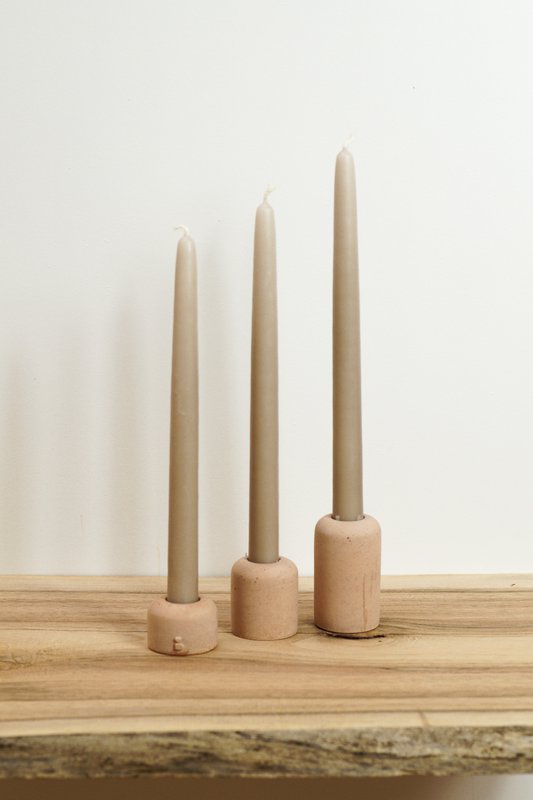 Sandstone candlesticks