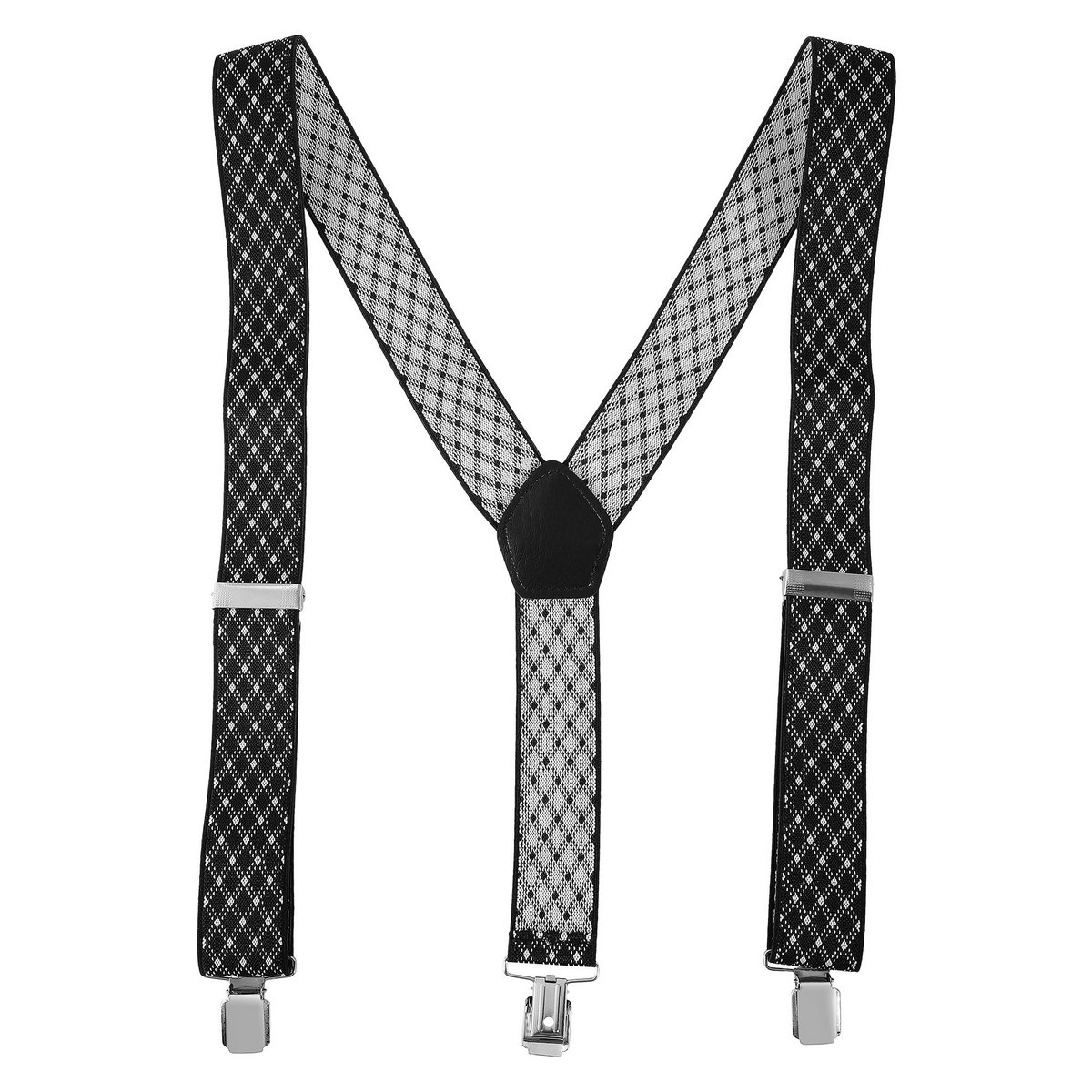 Bretelle lunghezza totale 95 cm, nero/bianco