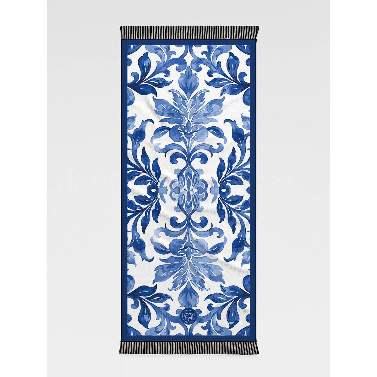 Beach Towel Blue Tile
