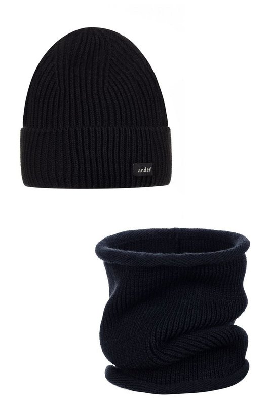 SESIL wool hat and scarf - GRAY