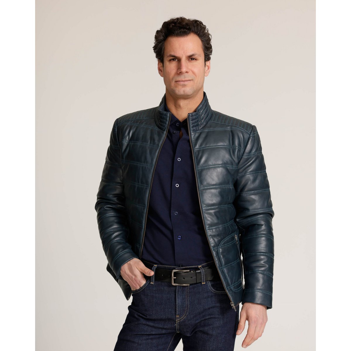 Rumford │ Lederpufferjacke