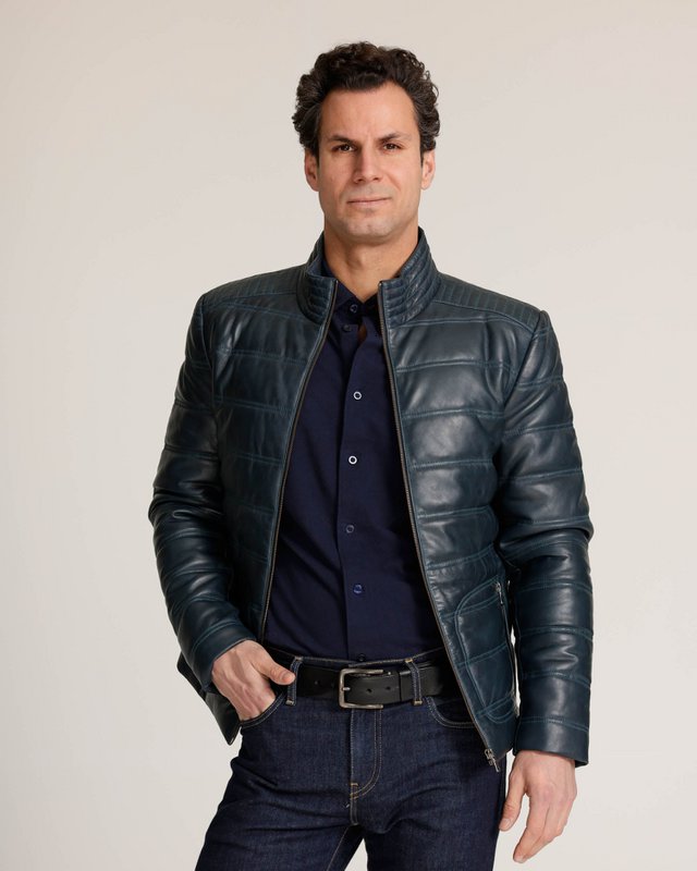 Rumford │ Leather Puffer Jacket