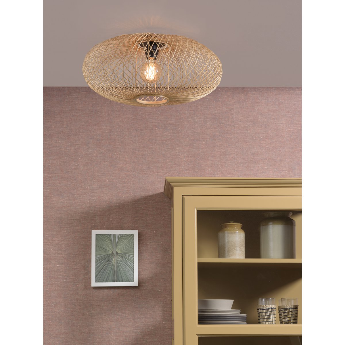 Plafon Cango 60cm, naturalny