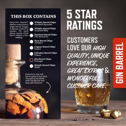 Deer Jimmy's® DIY Brandy Gift Set – Make Your Own Brandy with Premium Oak from the finest Brandy Barrels – Deep Barrel Aging for Any Spirit – The Perfect Gift for Men Copy