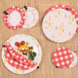 PACK 4 CUBRE PLATOS VICHY ESTAMPADO HF