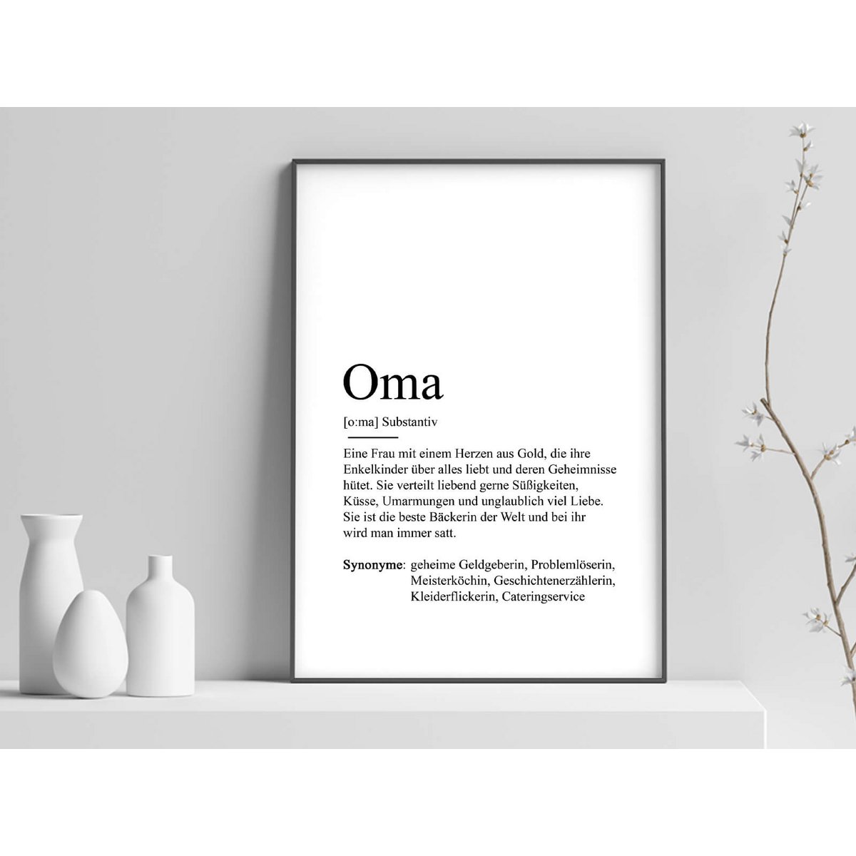 Definitie "oma" poster