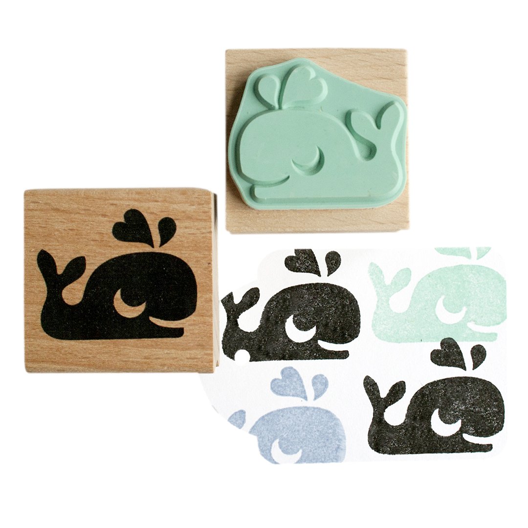 Leuke walvisstempel voor creatieve avonturen