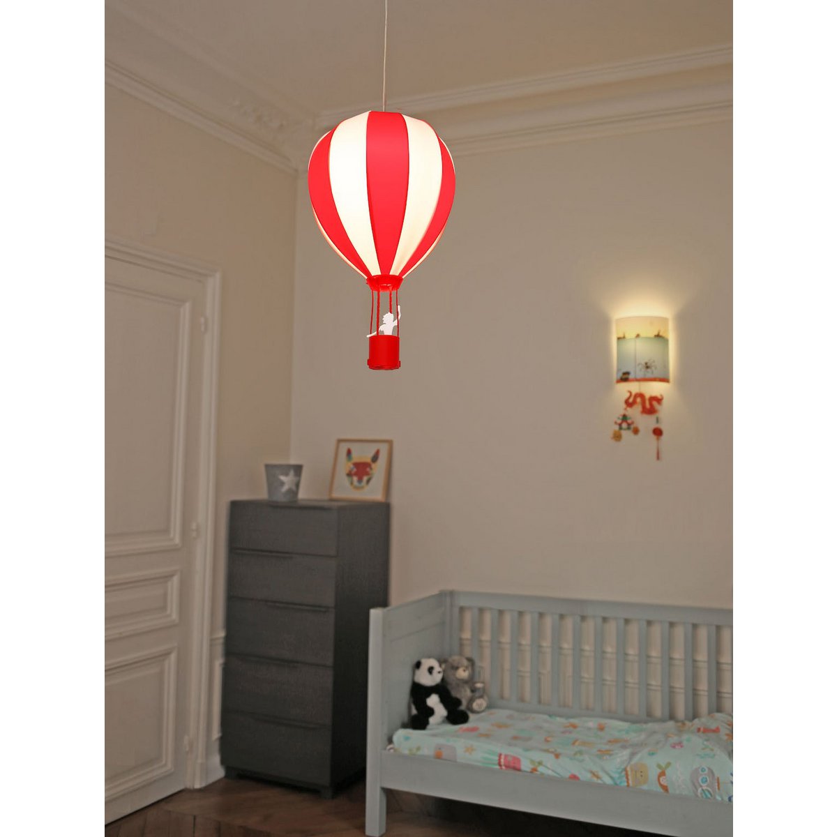 LAMPA WISZĄCA DZIECI CZERWONY BALON