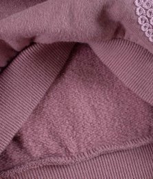 Embroidered Hearts Mauve Sweatshirt