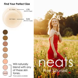 Cubrepezones de silicona adhesivos Neats - 1 par (Perla)