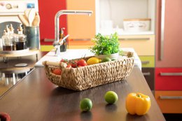 Aufbewahrungskorb Bad für die Badezimmerablage und Küchenablage