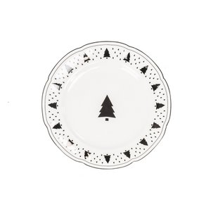 Bord - Kerstboom - Newbone China - 19,5x19,5x1,2cm