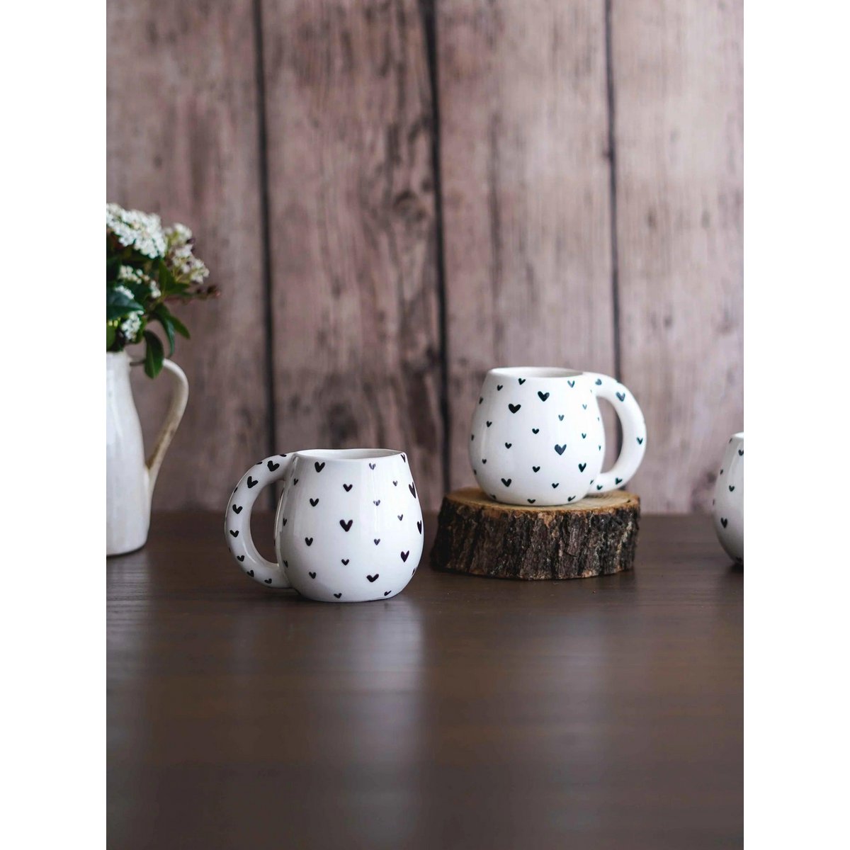 Black Hearts Mug – Handmade in Portugal
