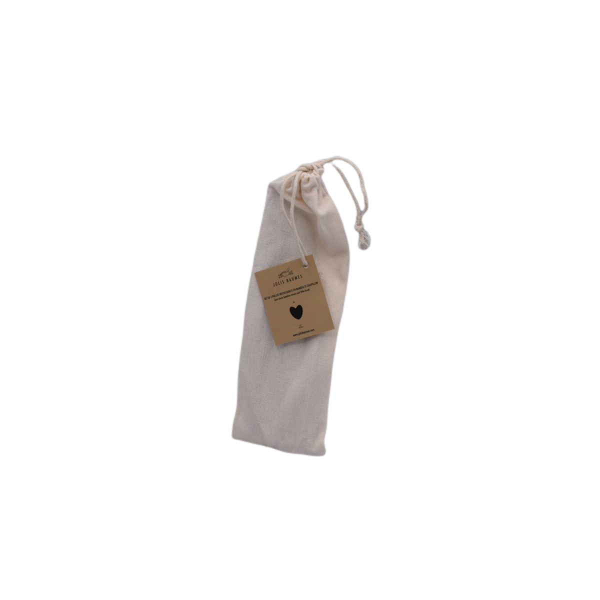 Set mit 4 waschbaren Strohhalmen und Flaschenbürste