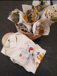 Rødhætte naturlig pyjamas 100% økologisk bomuld, OEKO-TEX certificeret