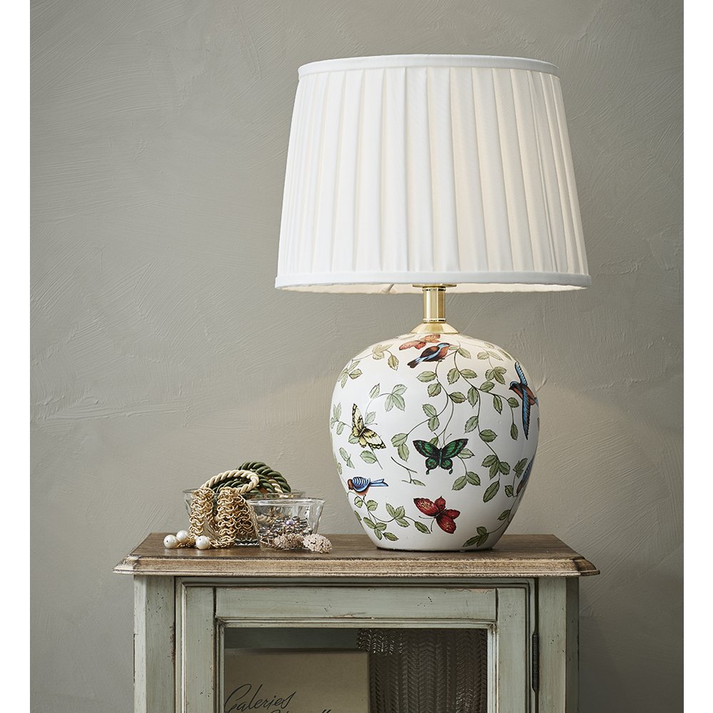 MANSION Table 1L 48cm Patterned/White