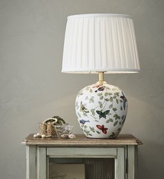 MANSION Bord 1L 48cm Mønstret/Hvid