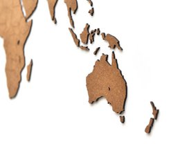 Mappa del mondo in legno - Fai da te - HDF