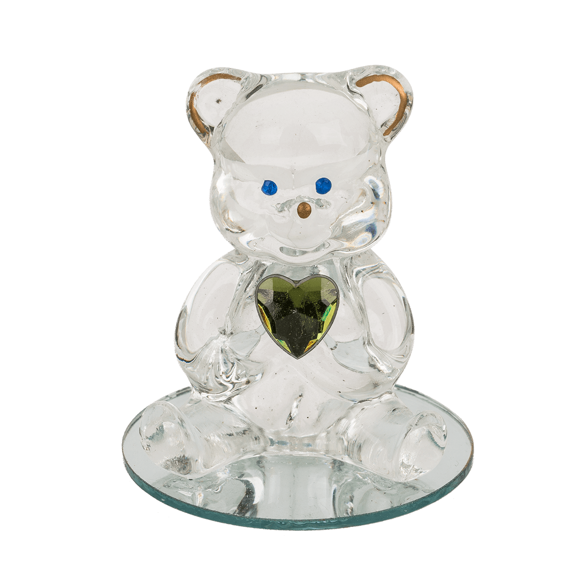 Glass Bear with Heart,