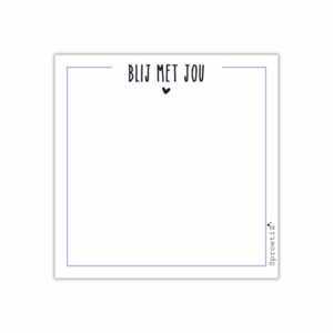 Notepad 'Happy with you'