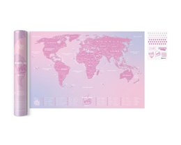 Mapa de viaje mundo del amor