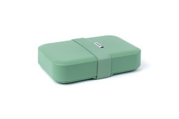 Large classic lunchbox in sage, lavender, or oat colors with a rectangular shape and a snap closure.