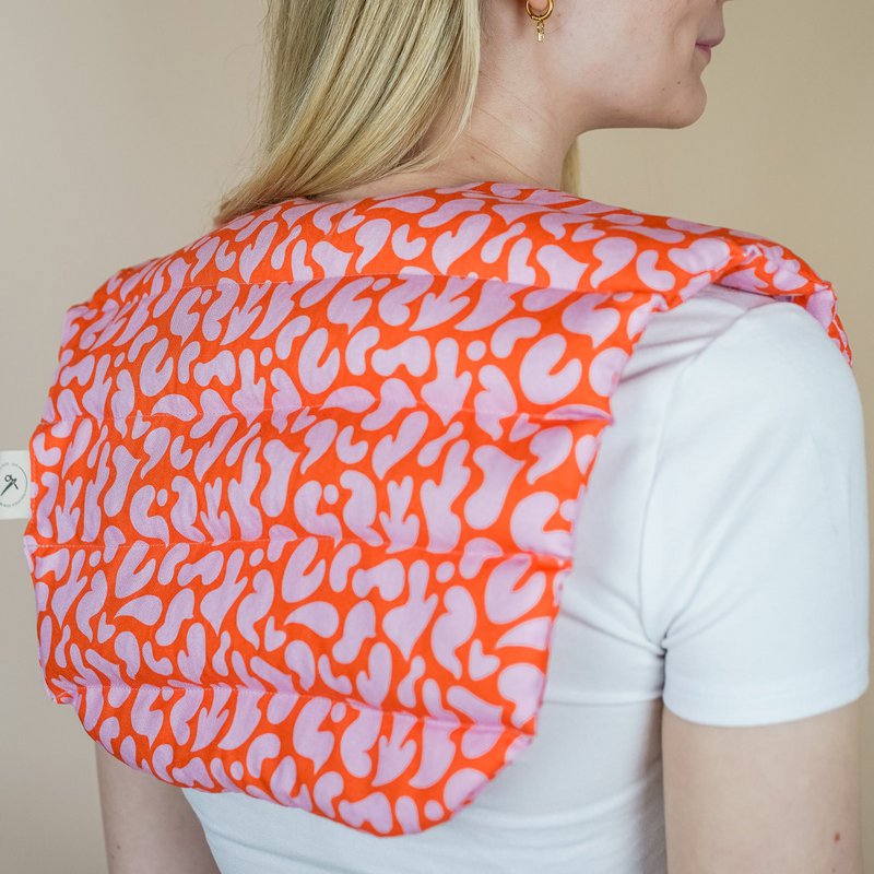 Oreillers nus remplis d'orange rose orthographique bio