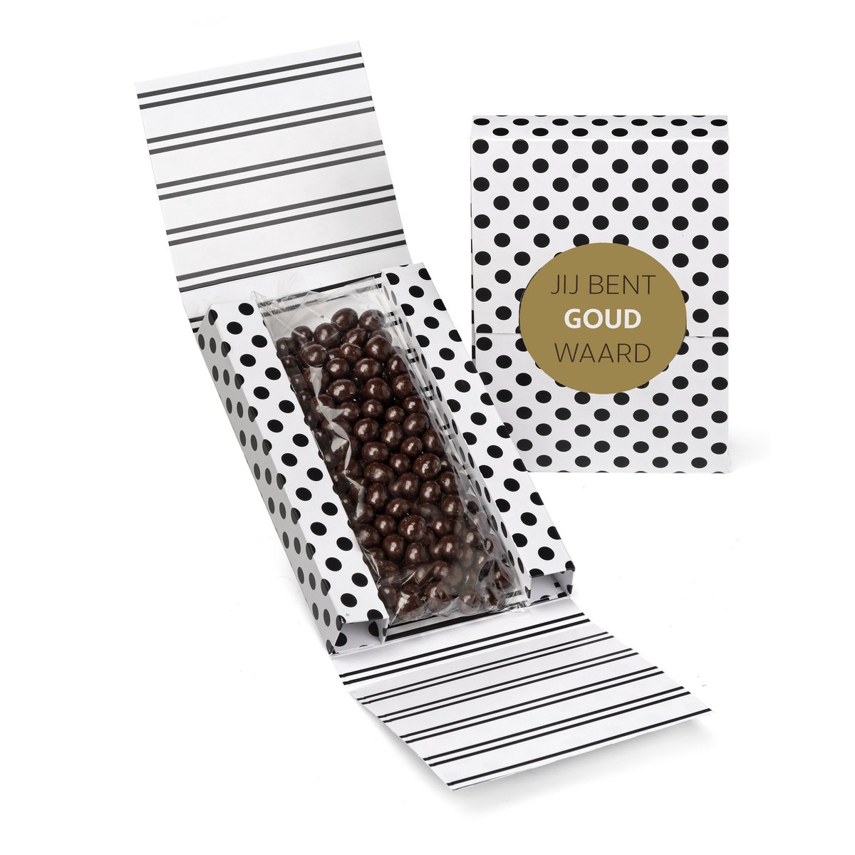 Coffret cadeau DOT/STRIPE NOIR