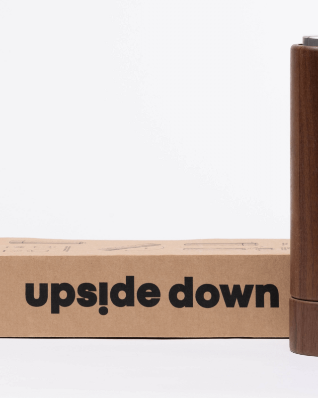 Salt & Pepper Grinders - UPSIDE DOWN - Oak / Walnut