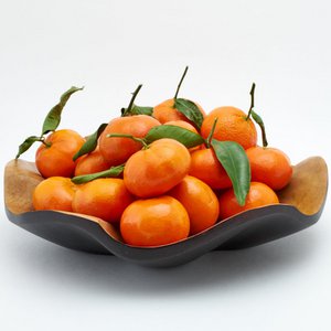 Holzschale - Obstschale - Salatschale - Modell Lotus Leaf- choco - verschiedene Größen