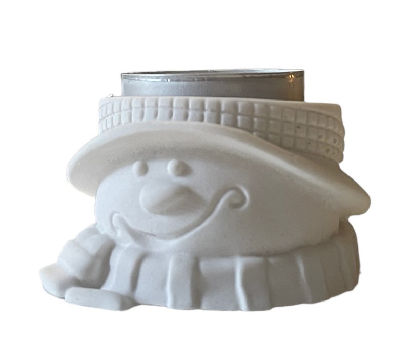New In! Snowman Tealight Holder  - made of Jesmonite