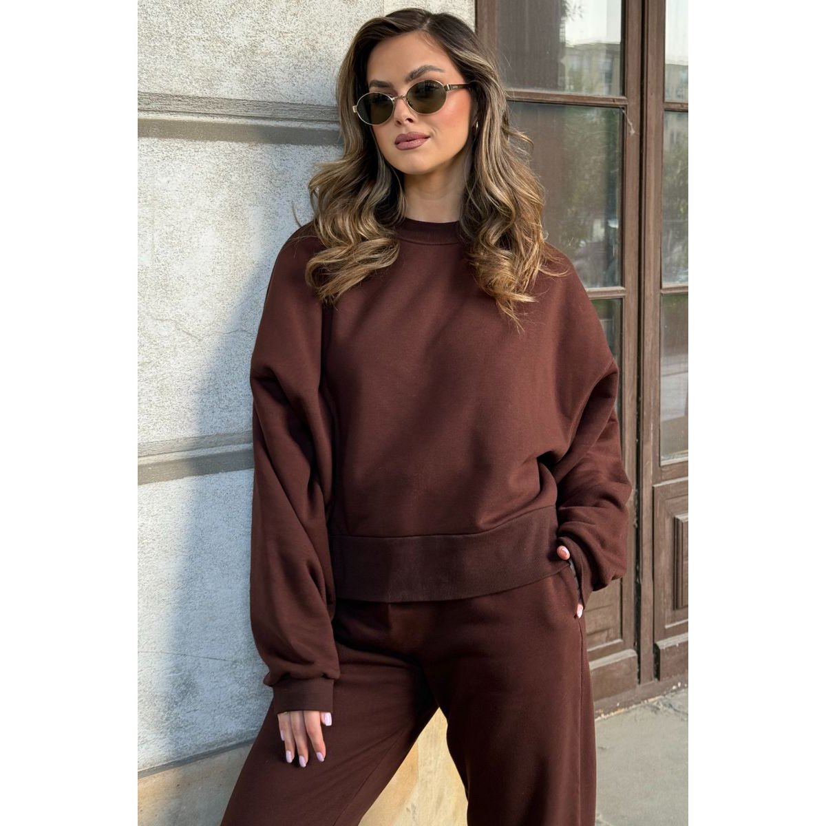 RUBI sweatpants - cotton - chocolate brown