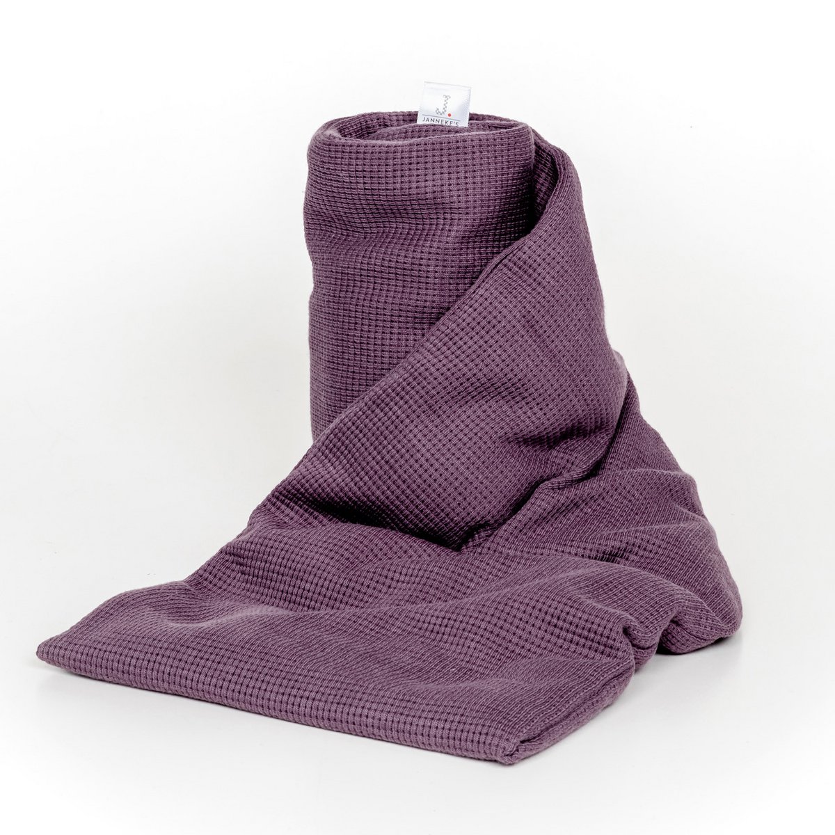 Foulard thermique violet poussiéreux | 70 cm | graines de lin biologiques