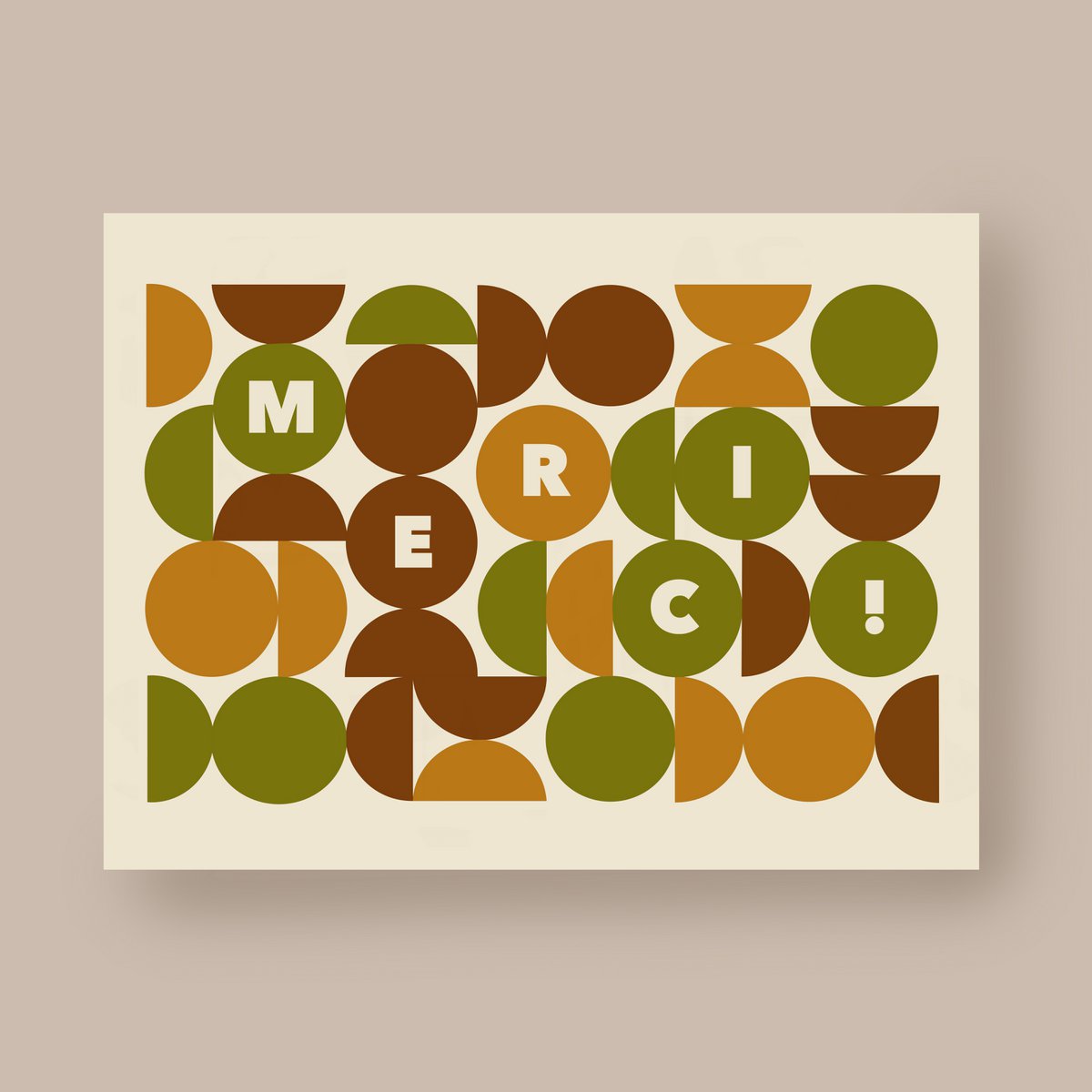 Tarjeta - Gracias - Bauhaus
