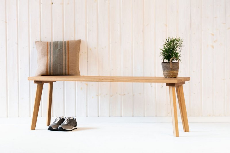Banco de madera BENT de roble