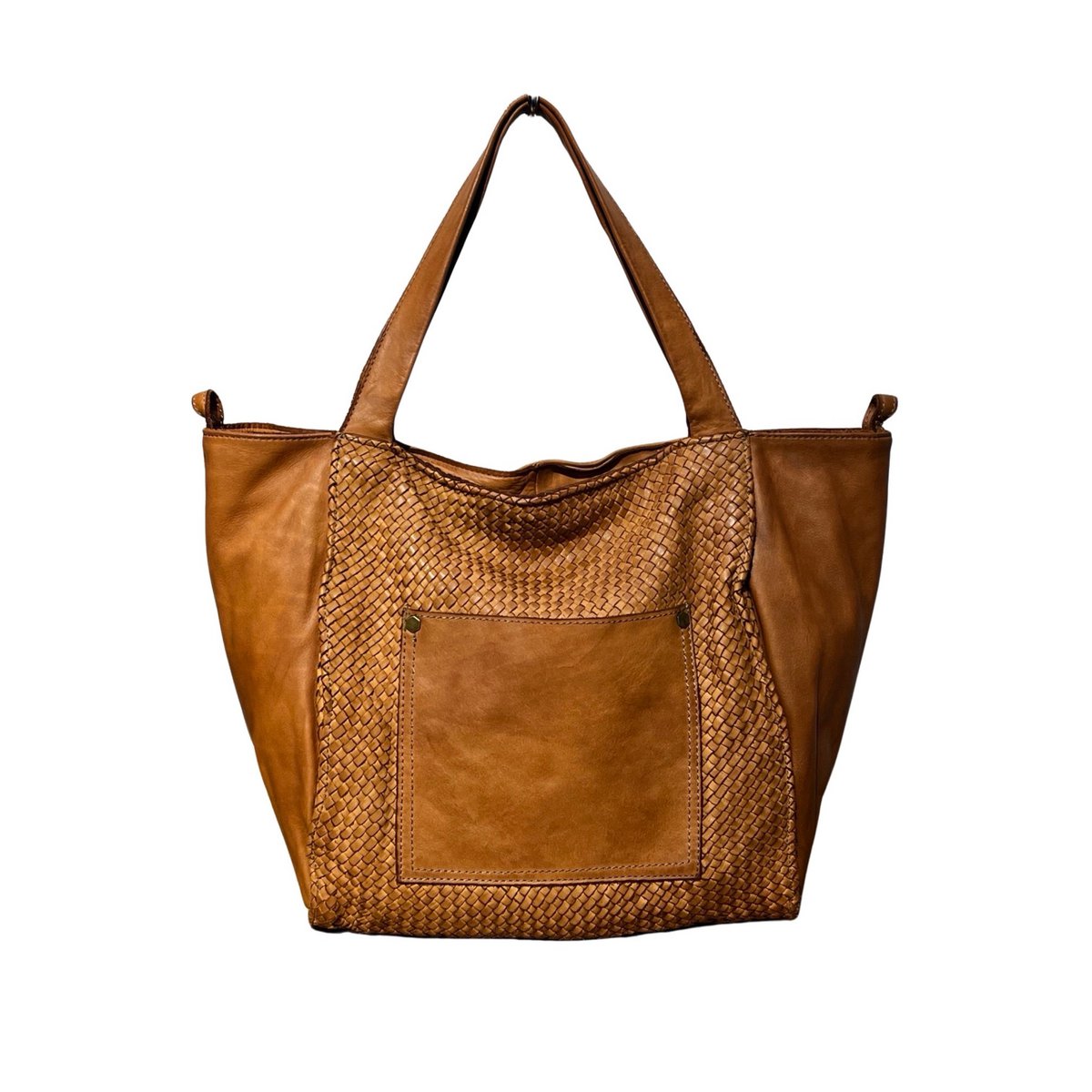 BORSA TOTE MARIANA VINTAGE IN PELLE INTRECCIATA