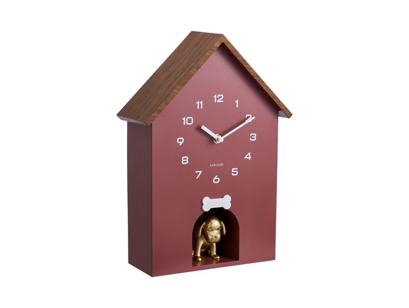 Wanduhr Hundehütte