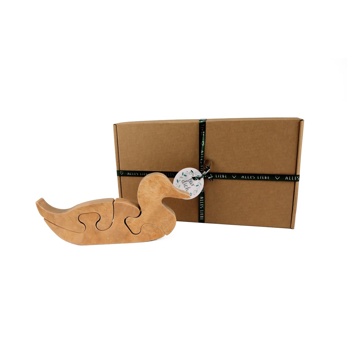 Wooden Puzzle Duck
