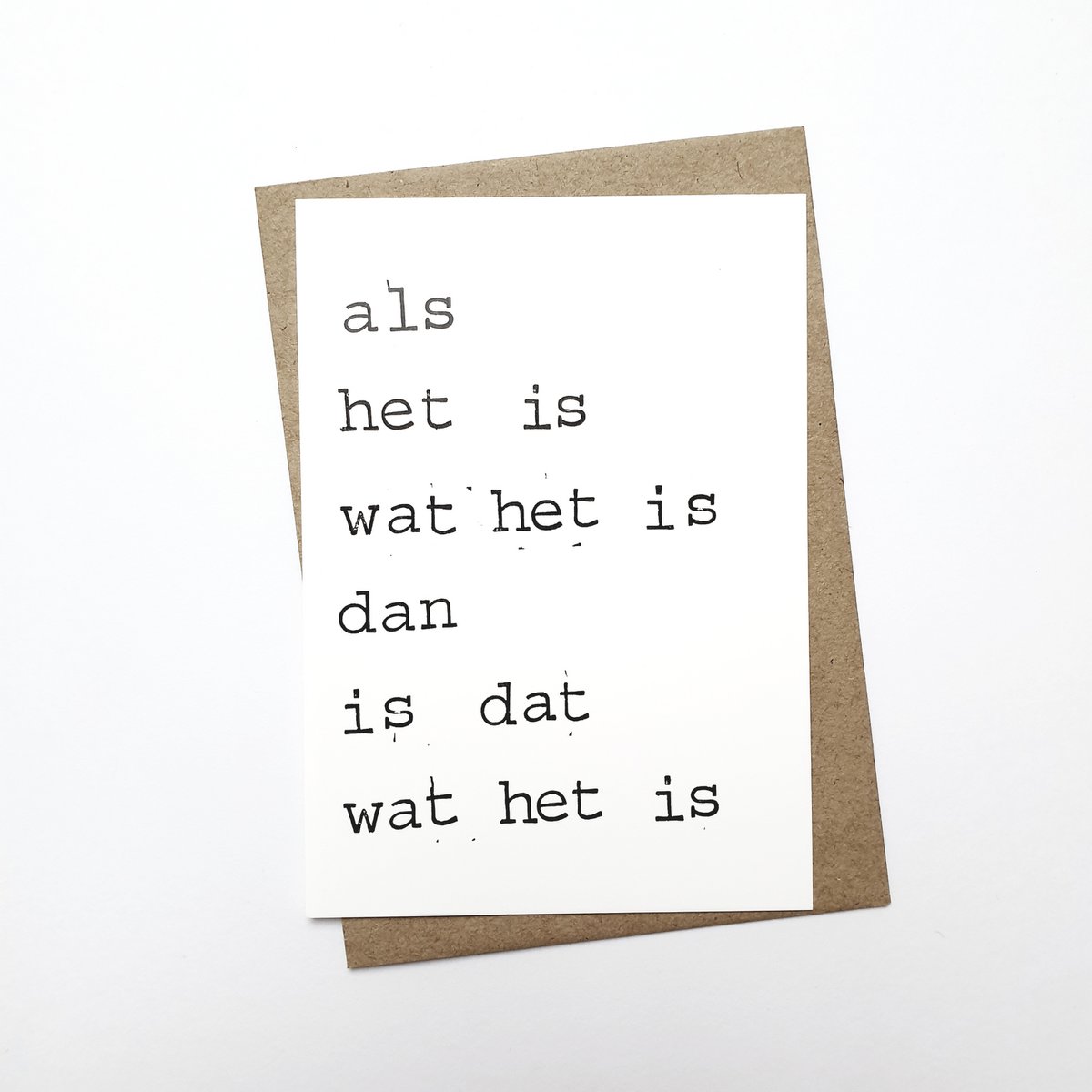 If it is what it is then that is what it is